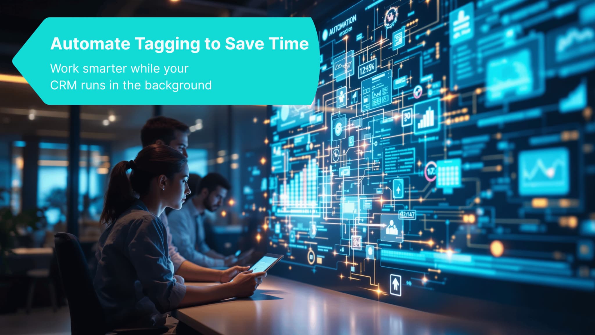 CRM automation saving time by applying tags automatically