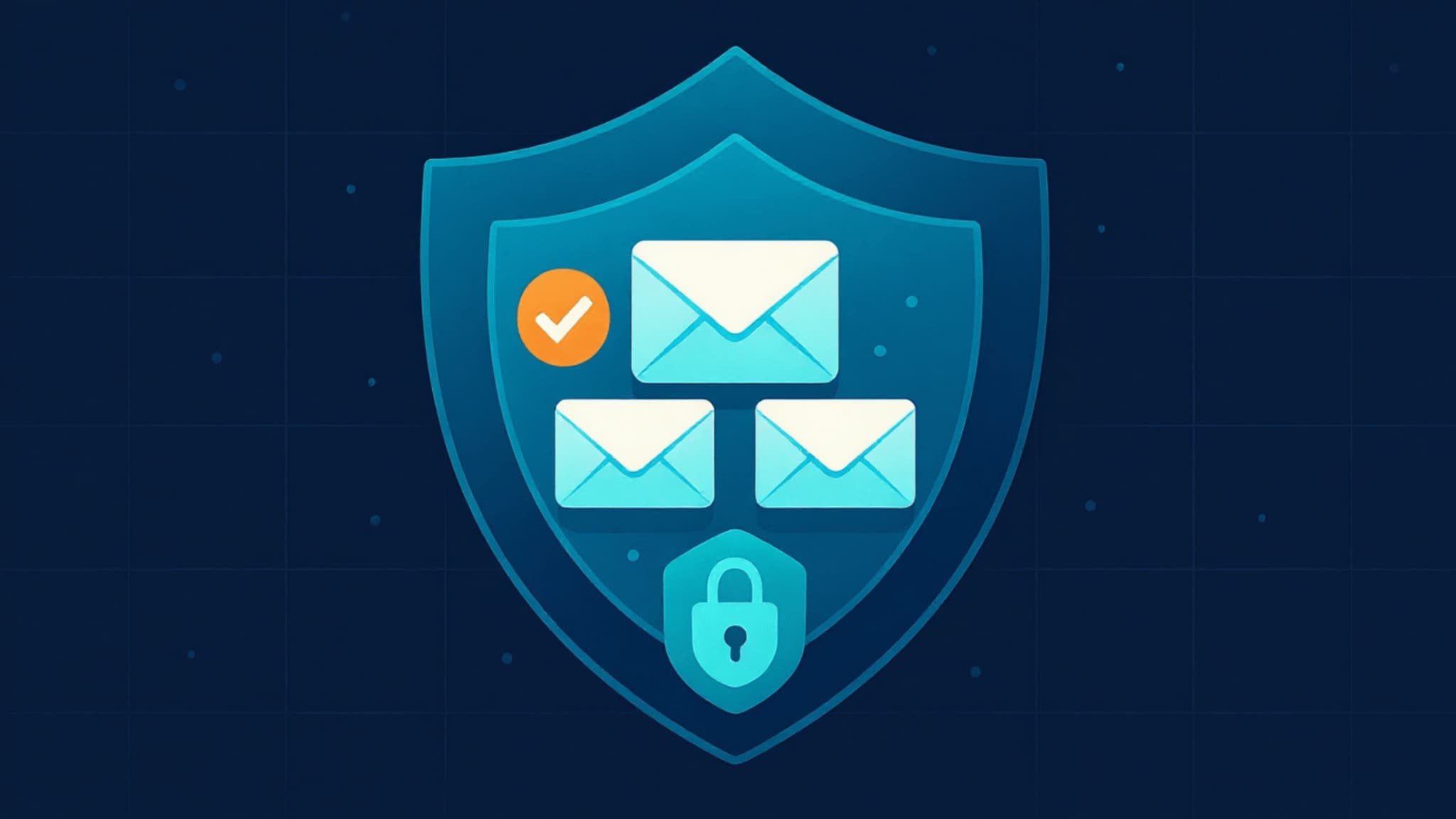 Diagram showing email authentication layers SPF DKIM DMARC