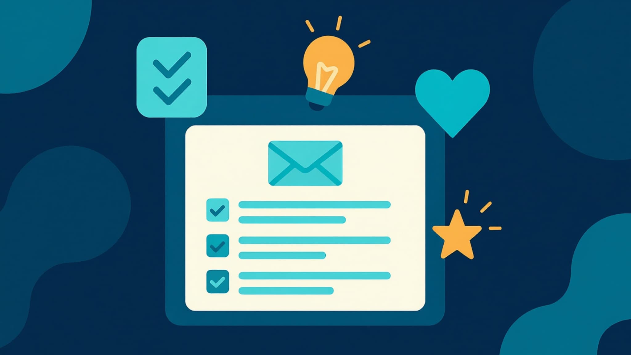 Illustration showing valuable email content readers want to open