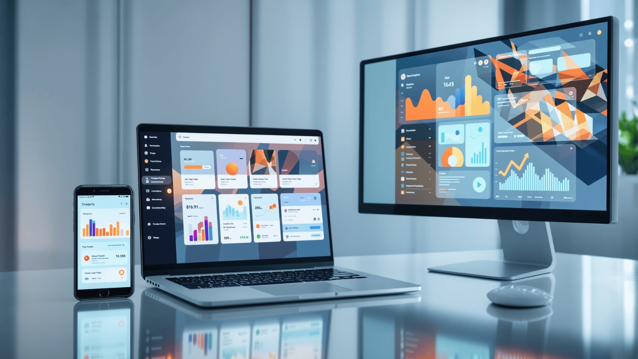 Cross‑channel campaign workflow with coordinated assets across multiple devices