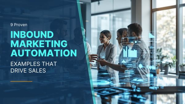 Inbound marketing automation dashboard with marketing team collaboration