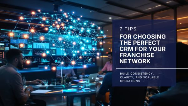Hero image showing CRM for franchise network